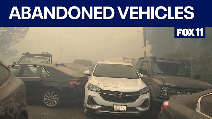 Palisades Fire: Drivers abandon their cars in California fires
