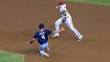 SD@ARI: Ahmed fields, steps on second, fires to first