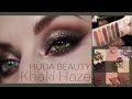 HUDA BEAUTY Khaki Haze palette swatches + tutorial | PRO MUA