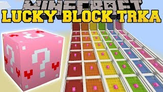 LUDA ROZA LUCKY BLOCK TRKA U MINECRAFTU SA MLAĐIM BRATOM! - Lucky Block Mod - Modovana Mini Igra