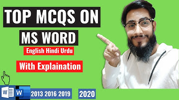 Top MCQS on MS word Solved with explanation 2020 | Basics of MS word |  JKSSB 2020