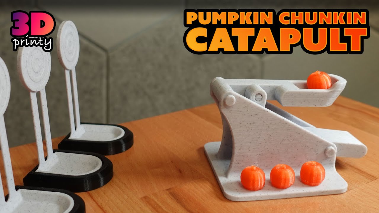 3D Printed Pumpkin Chunkin Launcher 