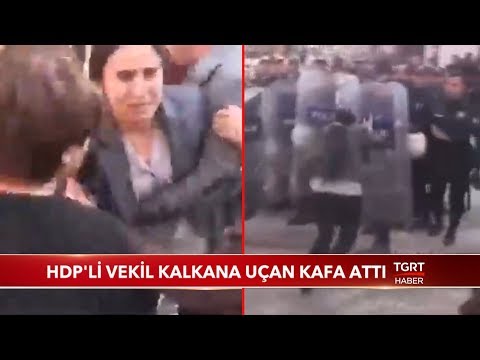 HDP'li Vekil Polis Kalkanına Uçan Kafa Attı