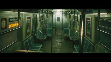 Joker Inspired Subway Train Lighting   /   Unreal Engine 5