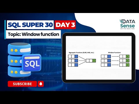 SQL Super 30 Batch - Day 3 (Window Functions) #sqltraining #sqlforbeginners