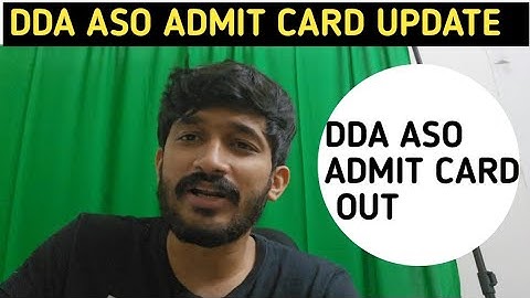 DDA ASO Admit Card 2023 out |DDA ASO Admit Card kaise download kare 2023 |#dda #ddavacancy2023