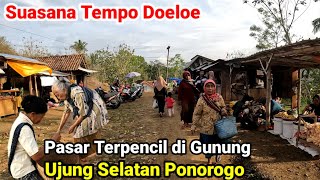 Mirip Zaman Dulu Suasana Pasar Terpencil di Pelosok Ponorogo