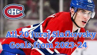 All 20 Juraj Slafkovsky Goals 2023-24