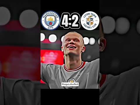 man City vs Luton Town fa cup 6-2 Haaland 5 goals #mancity #haaland #debruyne #lutontownfc #facup