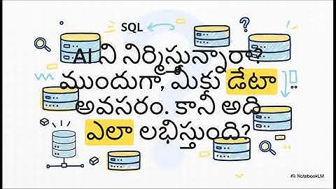 SQL for AI | Telugu | coding nerchuko mawa