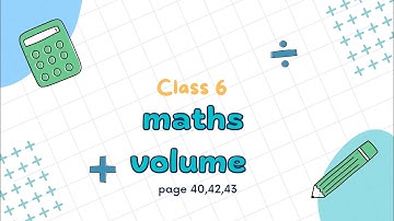 Class 6 Maths Chapter 3 volume questions page 40,42,43✏️🗒️|#Maths magic #class 6