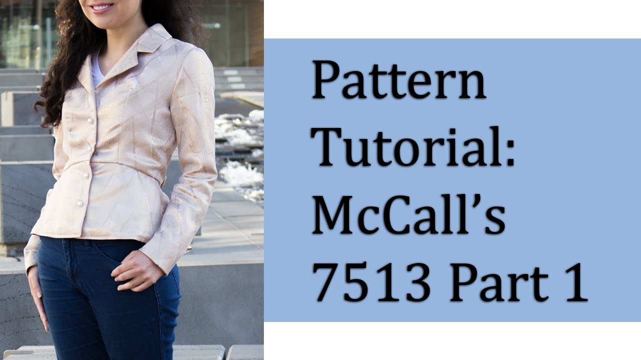Peplum Jackets Size 6-14 McCalls Patterns M7513 A5 Misses Notch-Collar 7513
