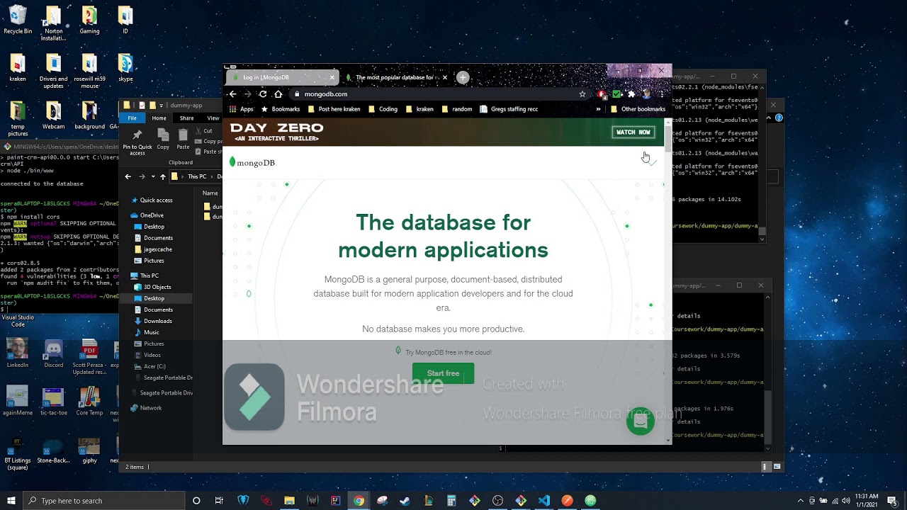 Mongoose Express React Node.js MongoDB How to hook up API database and ...