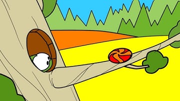 The Colouring Book! - Learning colours with Om Nom - Forest (Cut the Rope)