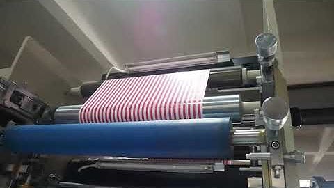 Four color printing machine working video
