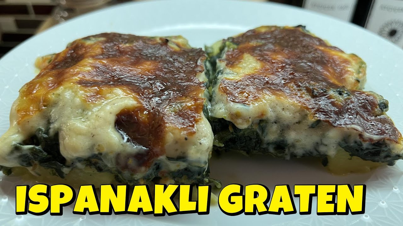 ISPANAKLI GRATEN 😋 BU SEFER KİMSE ISPANAĞA HAYIR DİYEMEYECEK 😀 ISPANAĞIN EN GÜZEL HALİ 💯