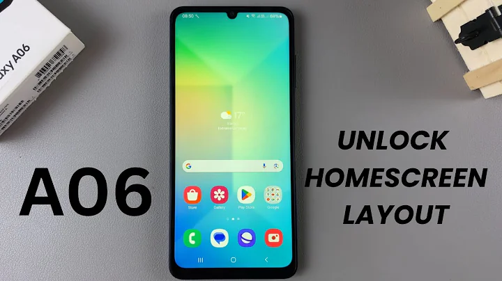 How To Unlock Home Screen Layout On Samsung Galaxy A06