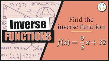 To convert from x degrees Celsius to y degrees Fahrenheit, we use the formula f(x) = 9/5x + 32. Find