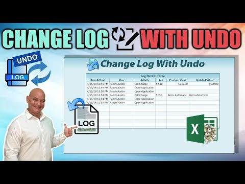 How To Create A Change Log WITH UNDO In Excel (Part 1)