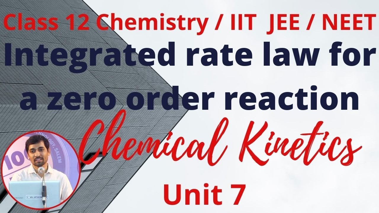 12th Chemistry Integrated rate law for a zero order reaction Chemical ...