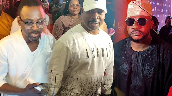 ALABI PASUMA, MC OLUOMO AND ODUNLADE ADEKOLA STORM TOYIN ABRAHAM MOVIE PREMIER IYALODE WITH ACTION