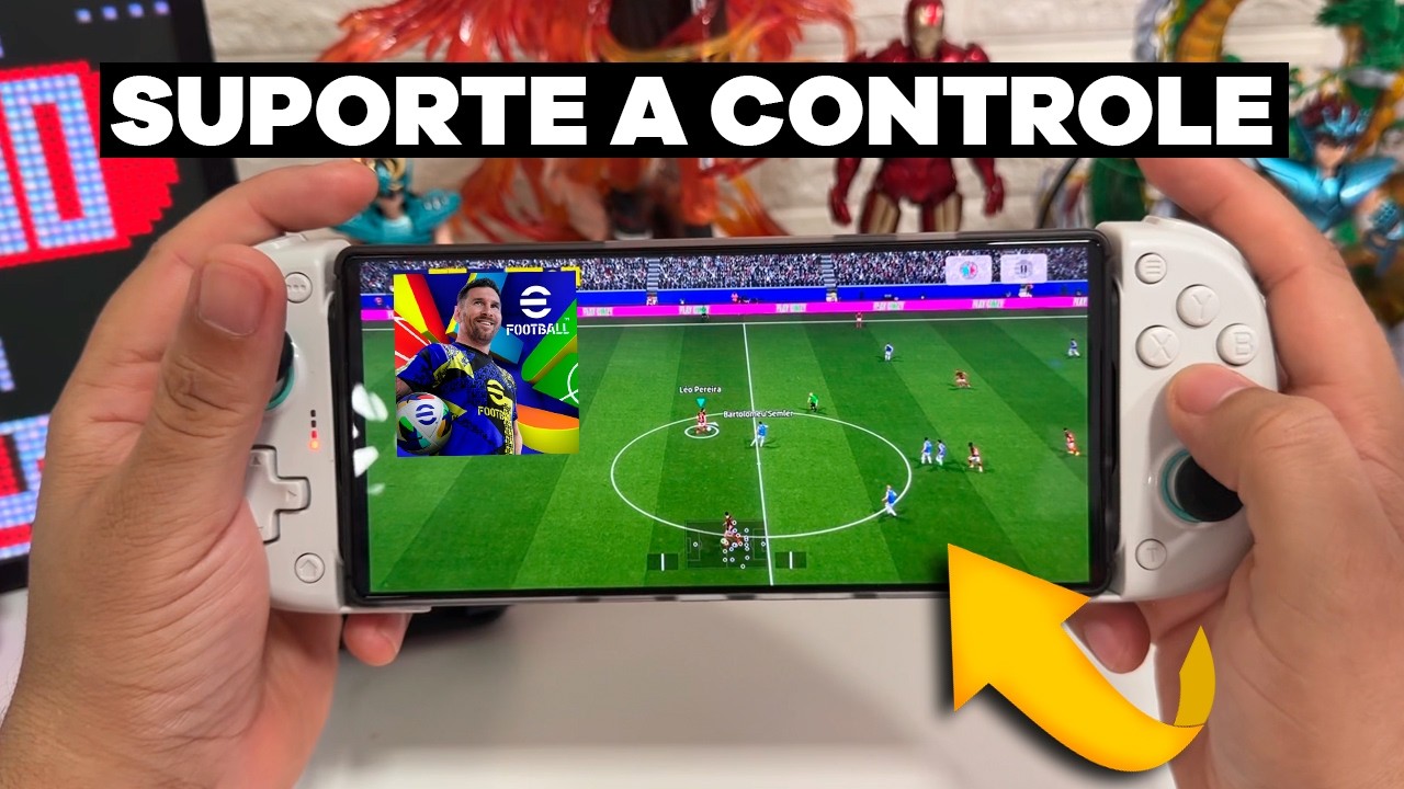 FINALMENTE SAIU SUPORTE A CONTROLE NO EFOOTBALL MOBILE - COMO CONFIGURAR
