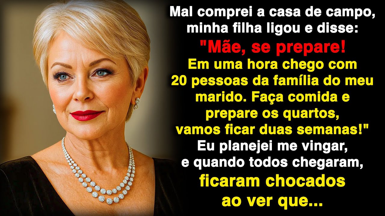 Acabei de comprar a casa de campo, minha filha ligou: 