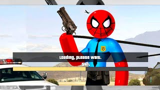 US Spider Police Stickman Rope Hero Strange Vegas Crime Simulator Vice Town Android/Gameplay HD screenshot 4