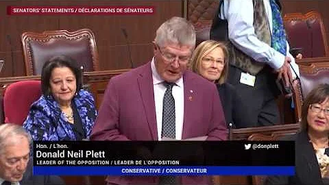 Senator Plett pays tribute to Senator Nicole Eaton...