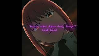 Avg purple hair anime girls💫 #anime #chainsawman #shorts