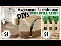 EASY! LOW-COST FARMHOUSE DECOR DIYs | DIY DOLLAR TREE ROOM DECOR | DECORATIVE TRAY & WOODEN PLANTER