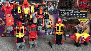 Transformers generation one Headstrong. G1 vintage predacon. Generations Titan predaking combiner.