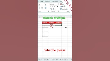 Advance multiple in excel #short #exceltech #excelworld #exceltricks