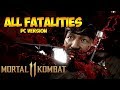 ALL FATALITIES MORTAL KOMBAT 11 PC STEAM VERSION 1