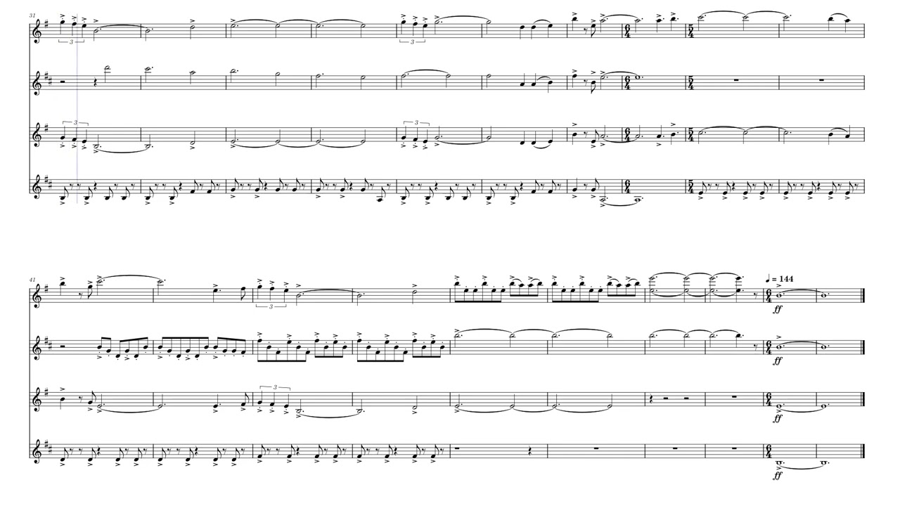 A cup of Liber-Tea for Sax Quartet