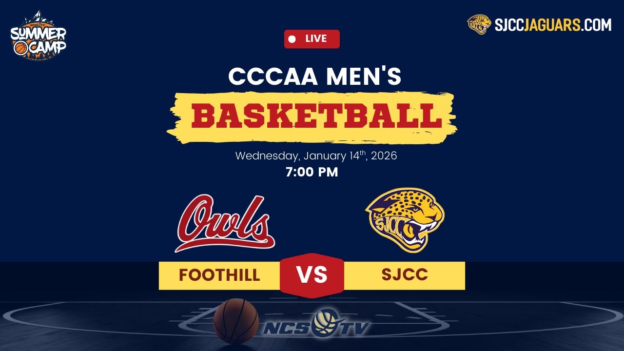 Foothill vs San Jose City College Men's Basketball LIVE 1/14/26