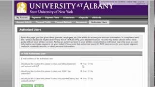 How to Setup an Authorized User