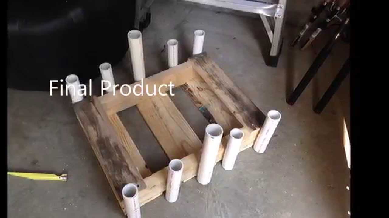 How to make a fishing rod holder under 10 YouTube