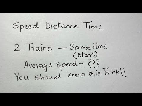 Can you solve this? Find the average speed of each train.