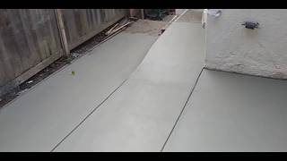 Veterans concrete,..Slab finish / broom progress