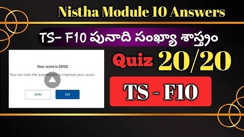 Nishta 3.0 Module 10 Answers in telugu | TS - F10 | TS - FLN | #fln10answers #Tsfln10 #nishta3.0