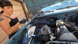 Turbo charging a mercedes 240D, detailed process. prt 1