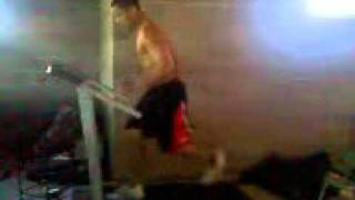 ALEXANDER GARRETT -- Does AMAZING Corner Back Drills on Treadmill Backwards.
