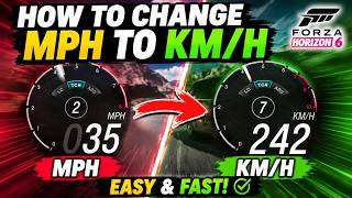 How To Change MPH to KM/H in Forza Horizon 6