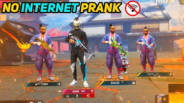 No Internet Prank - With 3 Season 1 Players | Greena Free Fire