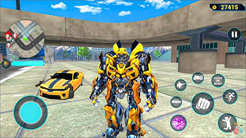Bumblebee Multiple Transformation Jet Robot Car Game 2020 #3 - Android Gameplay
