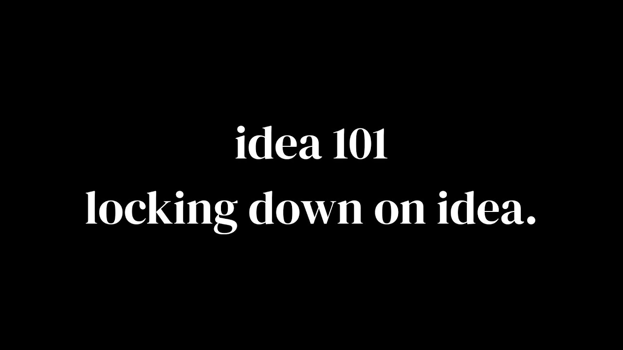 buildlab lecture 1: idea