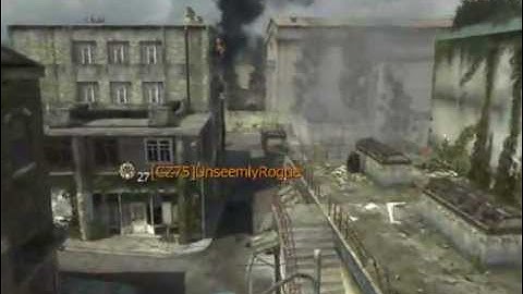 Across the Map Throwing Knife on Fallen MW3