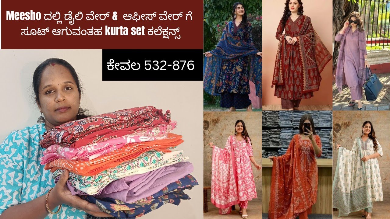 Meesho Kurta Set Haul | Office & Daily Wear Kurta Sets Under 1000 | Affordable & Try-On Haul
