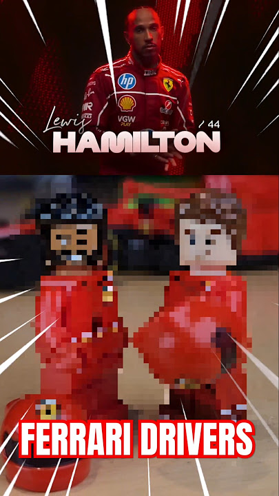 I Made Ferrari F1 Drivers in LEGO! #lego #f1 #ferrari